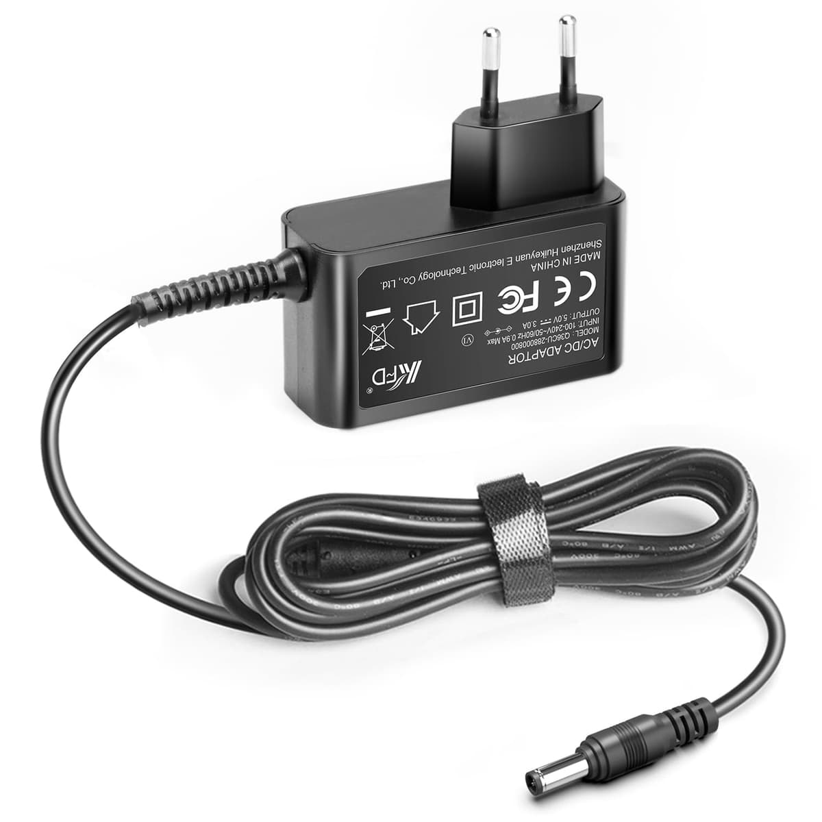 KFD 5V 3A Adaptador de Corriente Cargador para Brother ADS-1190 ADS-1200 ADS-1250W ADS-1300 ADS-1700W Compact Color Desktop Scanner ADS1700WUN1 SA-AD-001 US UU318-0530 Fuente de Alimentación Charger