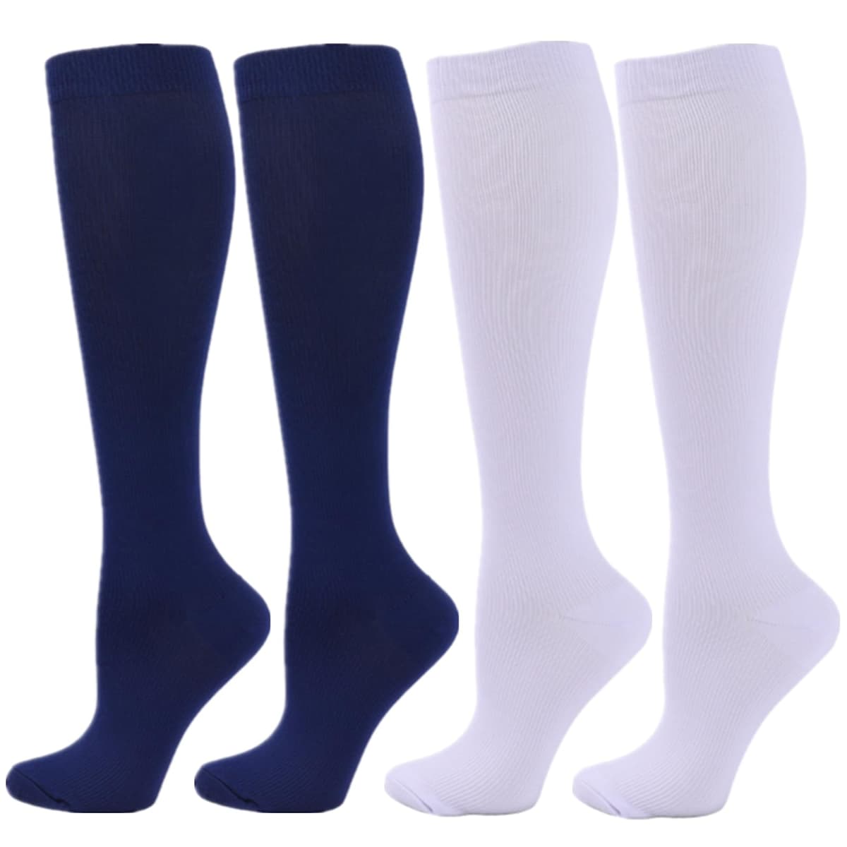 Compression Socks for Women Men, 2/3/4/6 Pairs 20-25mmHg Knee High Socks Compression Stockings for Sport, Athletic, Edema, Diabetic, Varicose Veins, Travel, Pregnancy, Nursing — view 28
