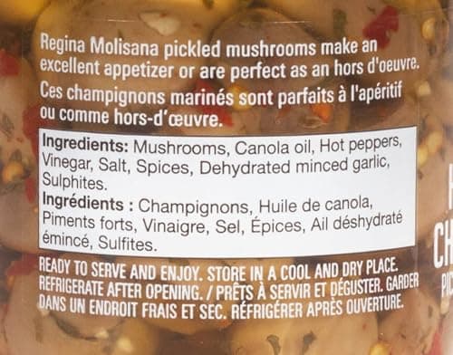 Regina Molisana Hot Pickled Mushrooms in Oil, 250 milliliters — view 5