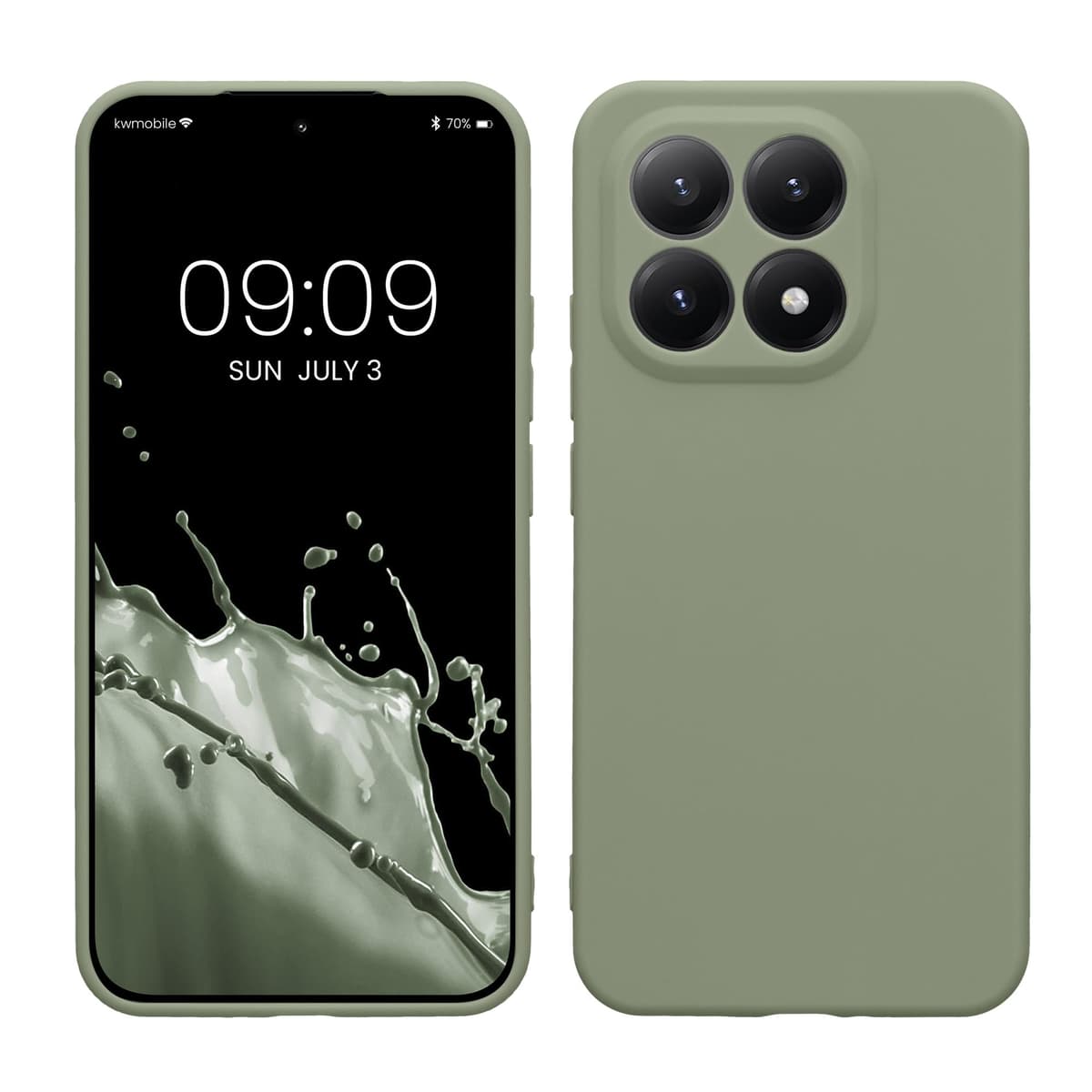 kwmobile Carcasa Compatible con Xiaomi Redmi Note 14 Pro 5G / Poco X7 Funda - Funda Ultrafina de TPU con Bordes elevados - Lavanda Metalizado — view 334