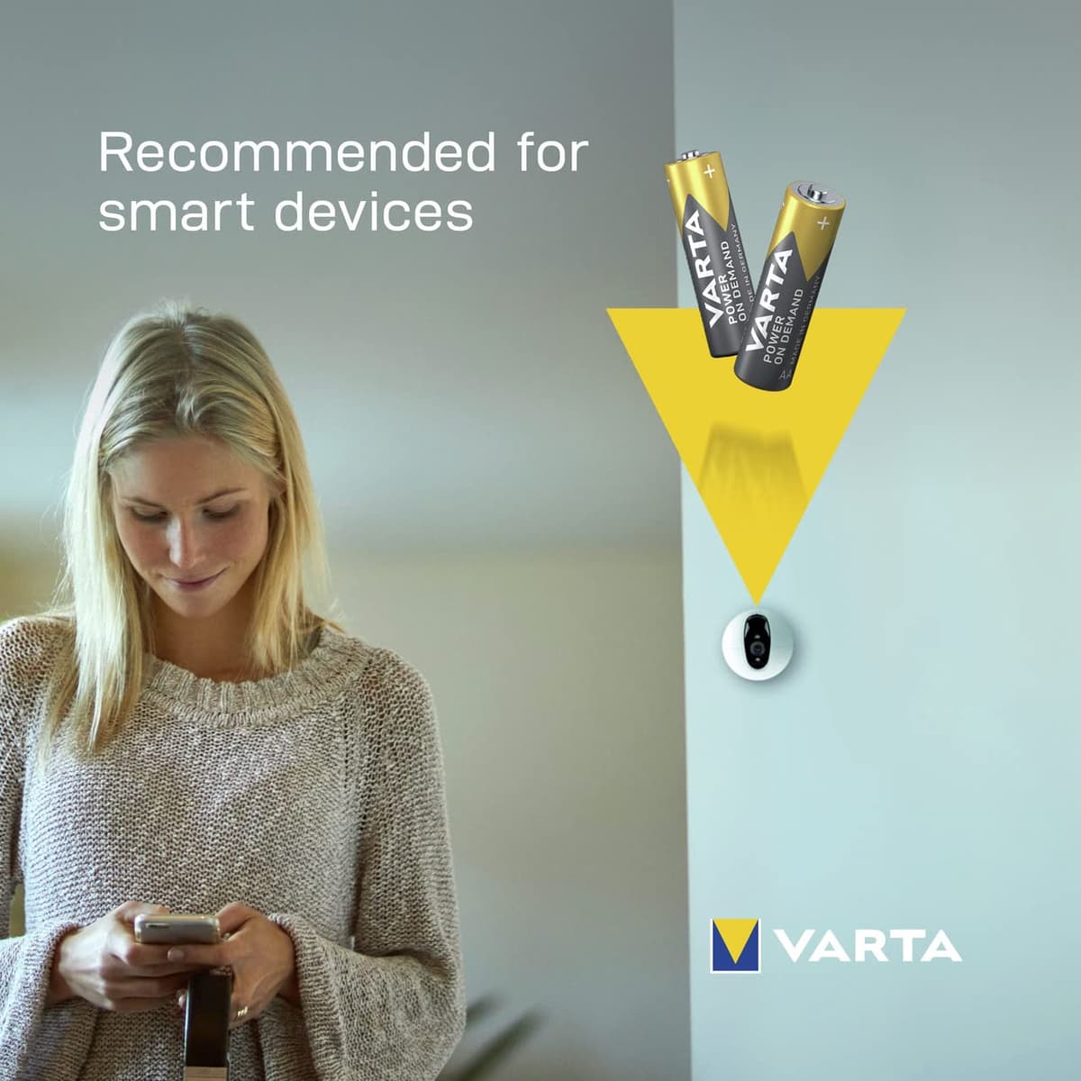 VARTA Power on Demand AA Mignon Batteries (40-pack, economy pack in environmentally-friendly packaging - smart, flexible and powerful - e.g. for computer accessories, Smart Home devices or torches) — view 8