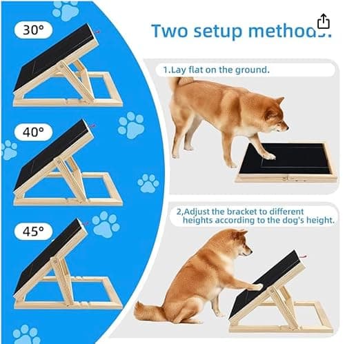 Dog Nail Scratch Board - with Treat Draw- Dog Scratch Pad for Nails – Durable Wooden Nail Filing Board with Treat Drawer (All Breeds, Adjustable) — view 4