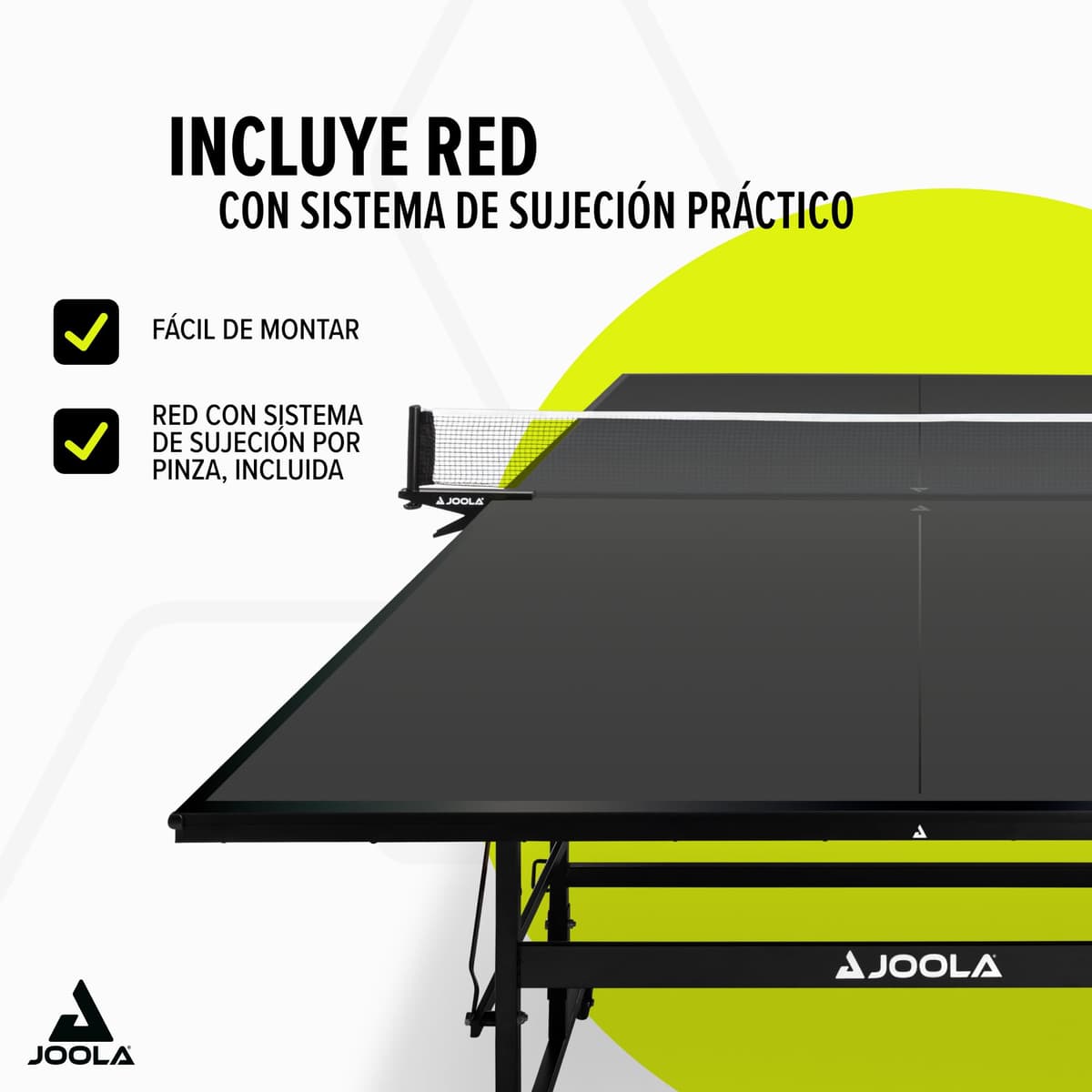 JOOLA Inside 13 Mesa de Ping Pong Mesa de Ping Pong de Interior Plegable – Montaje rápido – Incluye Red incluida, 274 x 152,5 x 76 cm — view 4
