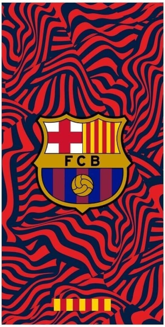 Barcelona FC Toallas de Playa, Microfibra, Azul y Grana, Diseño Lamine Yamal, Pedri y Escudo, 70 x 140 cm, 7 Diseños a Elegir (Escudo 625)