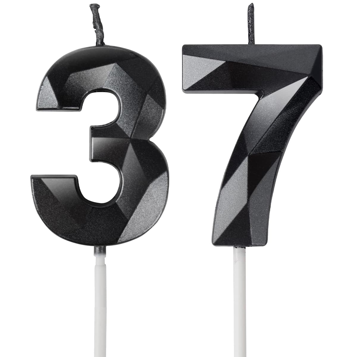 Yiran 50th Birthday Candles, Gold Number 50 Happy Birthday Candles, Cake Topper Decorations for Birthday Party, Wedding Anniversary Celebration Supply — view 18