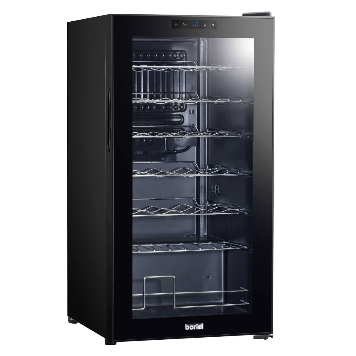 Dellonda Baridi 28 Bottle Wine Cooler Fridge with Digital Touch Screen Controls & LED Light, Black - DH10 — view 2