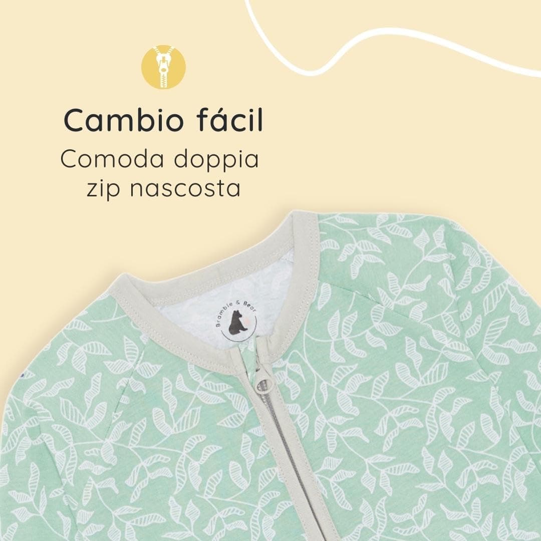 Bramble & Bear Pijama Bebé Niño y Niña (Packs de 2) - Algodón Orgánico. Pijamas Enteros para Bebés Supersuaves — view 3