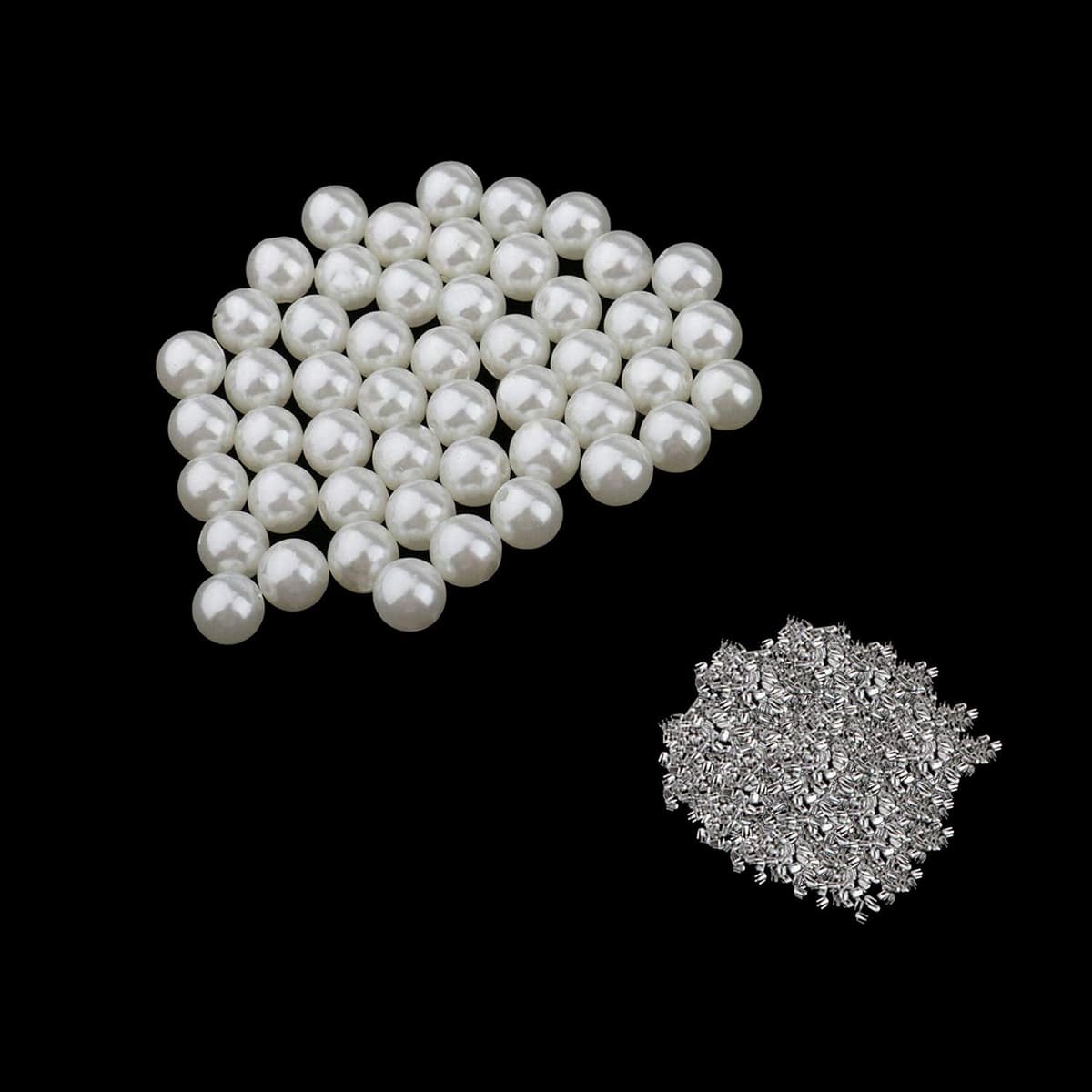 Trimming Shop Pearl Rivets Studs Round Rivets with Four Claw Nail Studs for Embellishment Clothing, Bags, Leathercrafts, Shoes Decoration, Jewelry Making, 8mm, 100 Sets — view 3