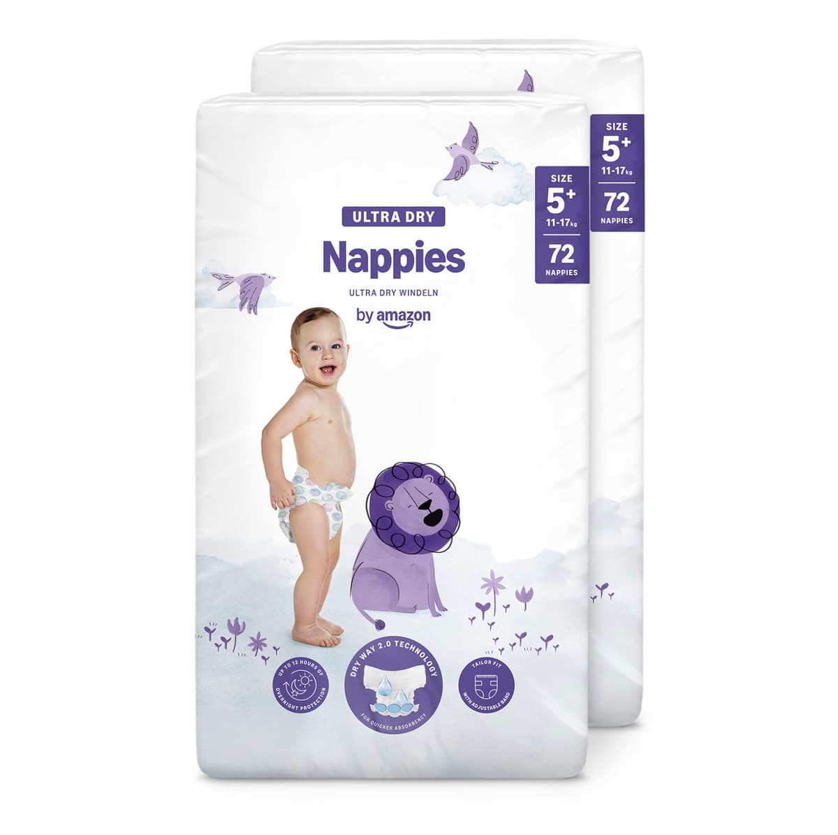 By Amazon - 70 Ultra Dry Nappies - Size 6 (15+ kg) (Previously a Mama Bear Brand, Same Product) — view 17