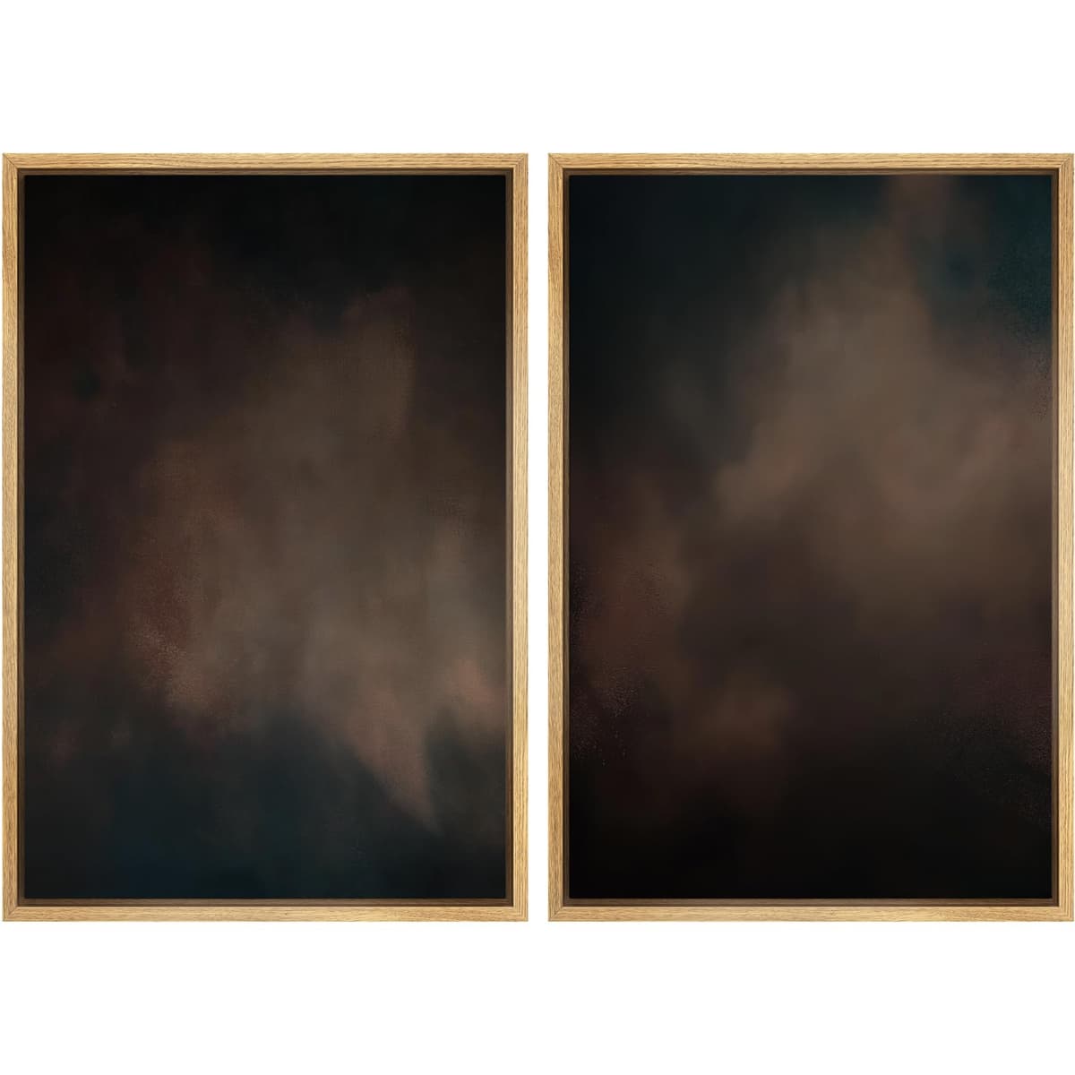 SIGNFORD Framed Canvas Print Wall Art Set Soft Hydrangea Pair Light Blue Florals with Green Leaves Illustration Modern Art Decorative Nordic Nature for Living Room, Bedroom, Office - 24"x36"x2 White — view 42