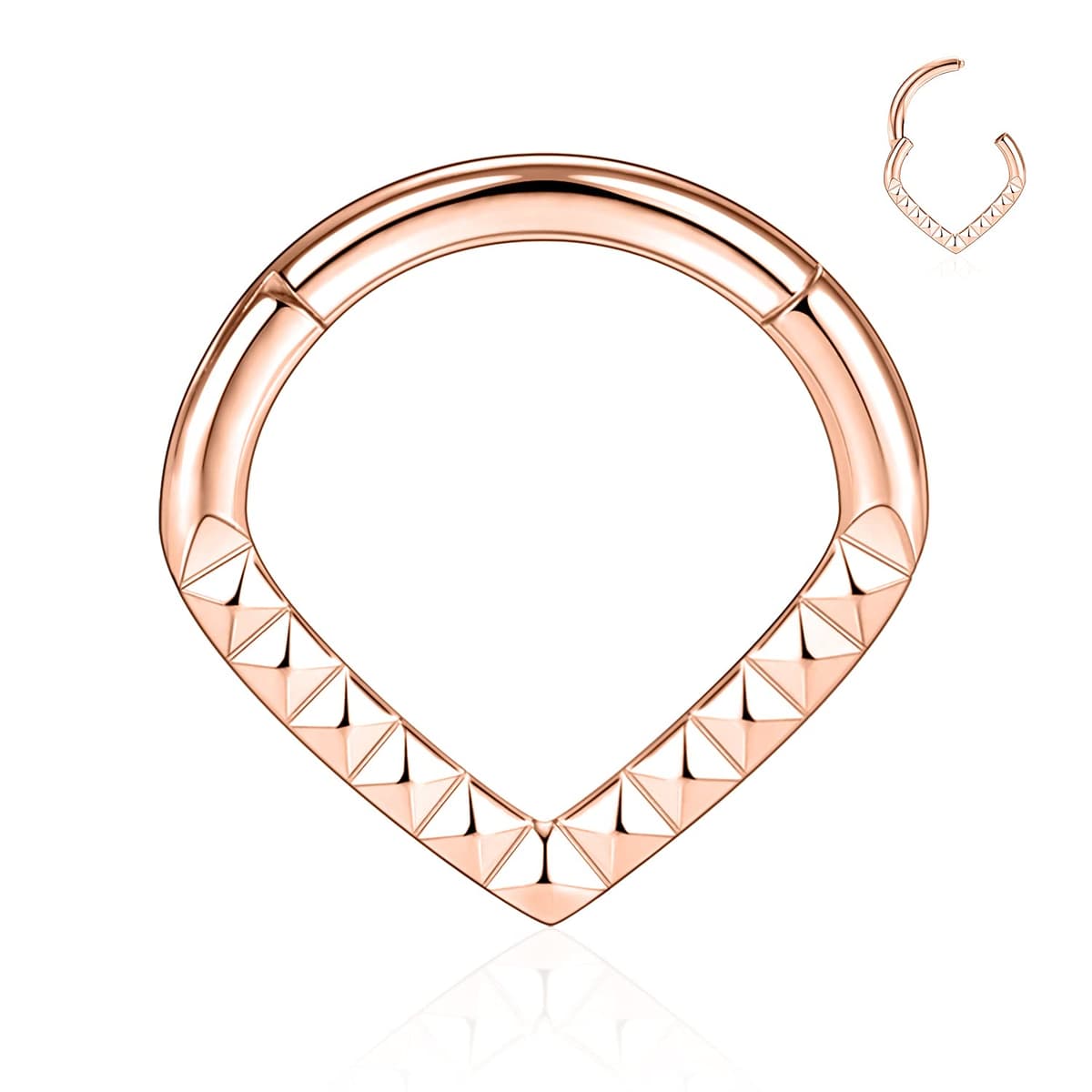 hengkaixuan Teardrop Daith Earrings Septum Jewellery Nose Hoop Ring Surgical Steel Daith Rook Tragus Piercing Jewellery Septum Clicker Ring Small Hoop Earring — view 25