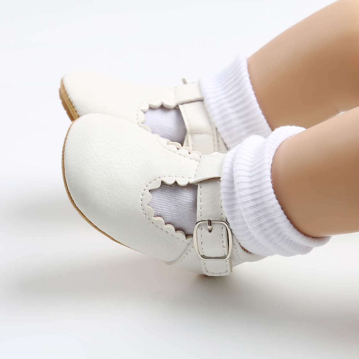 Baby Girls First Walking Shoes Mary Jane PU Leather Anti-Slip Princess Shoes Infant Baby Shoes — view 6