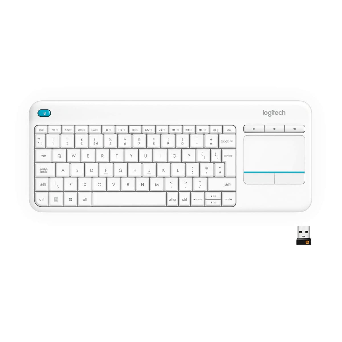 Logitech K400 Wireless Touch Keyboard - Black — view 3
