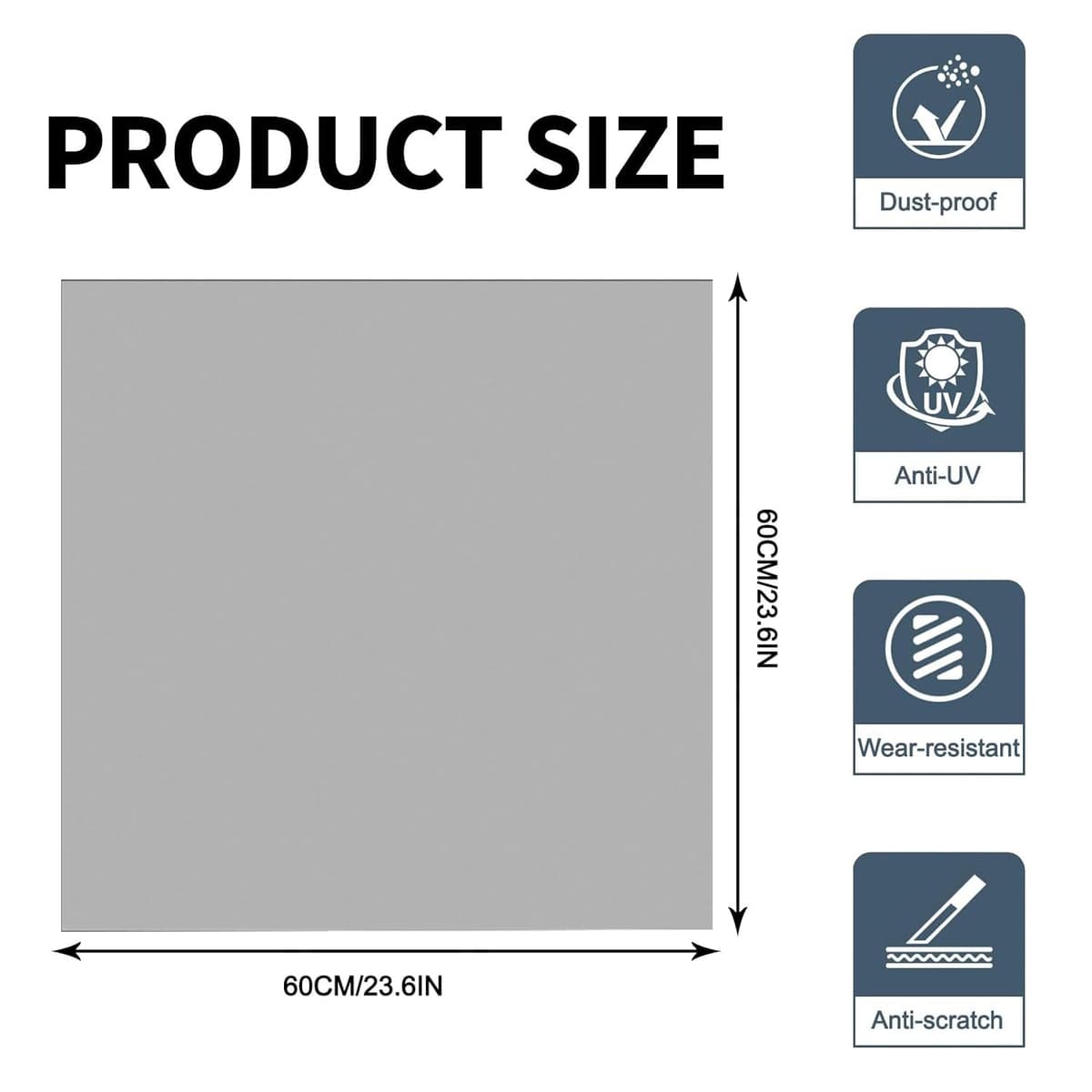 YeahBoom Cubierta Superior para Lavadora y Secadora,60 x 60 cm Cubierta para Lavadora,Funda para Lavadora,Funda Antipolvo para Lavadoras,Secadoras,Cocinas,Autocaravanas,Baños — view 2