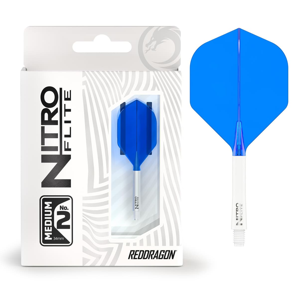 RED DRAGON Darts – Nitro Flite Integrada Sistema de Vuelo y Eje – No.2 Forma y diseño - Disponible en Niveles Corto, Intermedio y Medio - Variedad de Colores - Accesorios de Dardos Profesionales — view 5