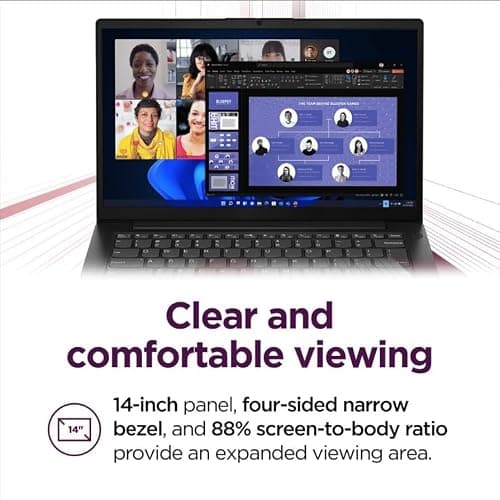 Lenovo V14 G5 Hybrid Work Laptop - 14" FHD Display - Core 7-240H - 16GB Memory - 512GB Storage - Integrated UHD Graphics - Windows 11 Home - Business Black — view 4