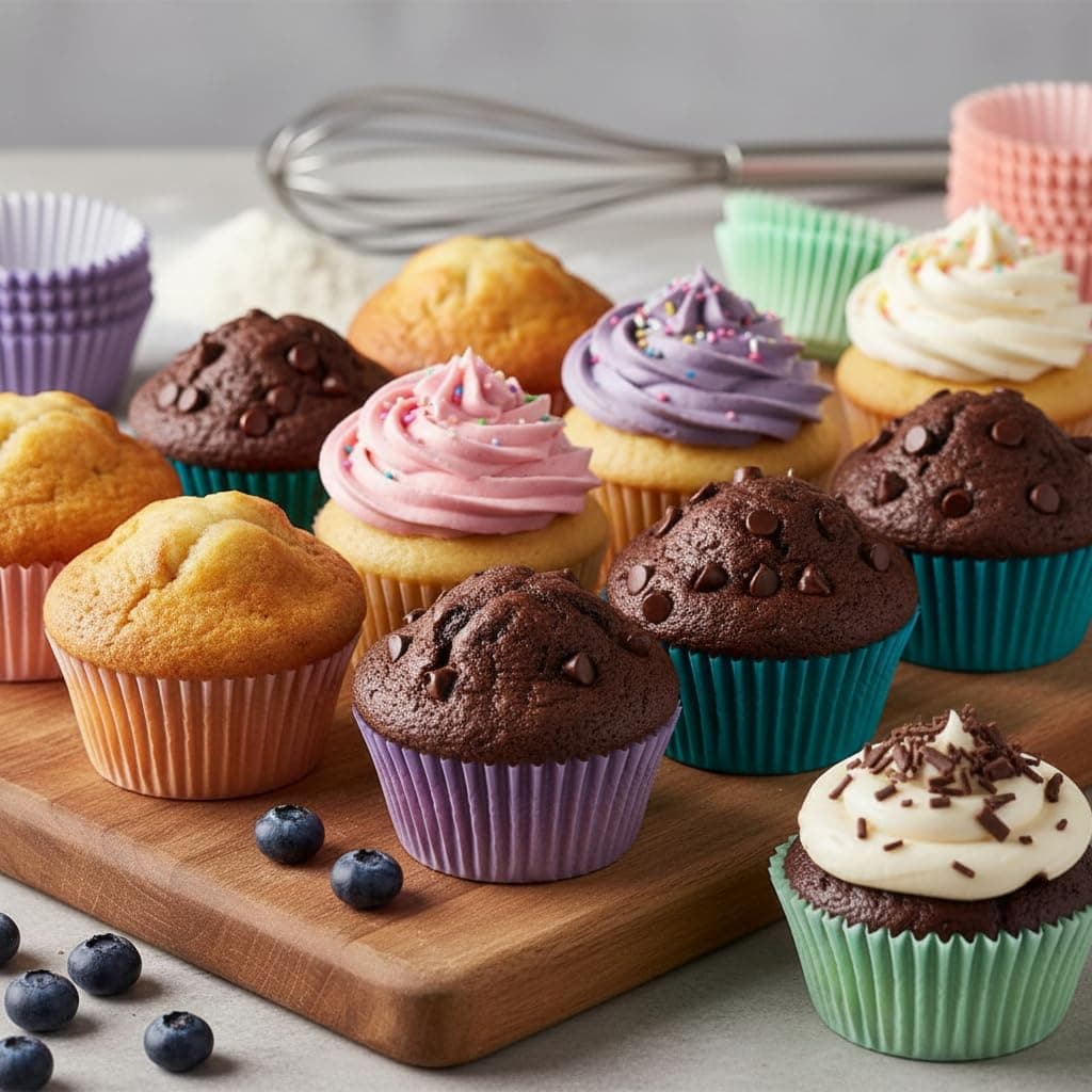 Pack 200 Moldes de Papel para Magdalenas y Cupcakes de Calidad Alimentaria 7,5 cm Moldes de Repostería Extra Resistentes al Horno y Antigrasa Ideales para Muffins y Mesas Dulces (Rosa Pastel) — view 4