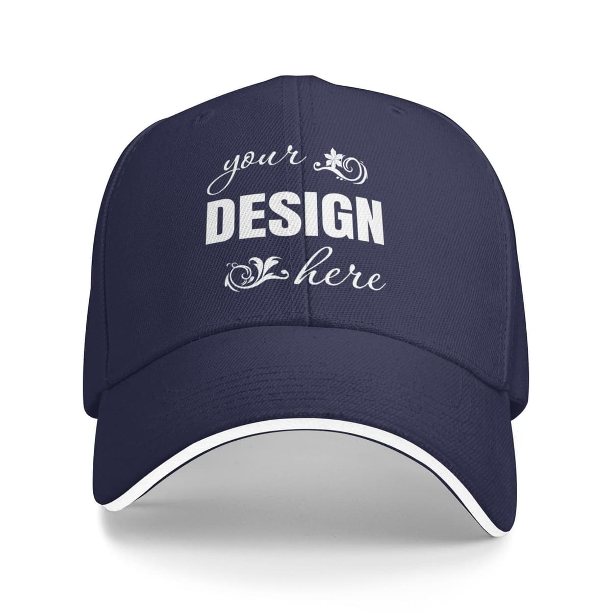 Gorra de Béisbol Personalizada - Diseña tu Propia Gorra con Foto y Texto, Gorra de Sándwich Ajustable para Hombre y Mujer, Gorra Deportiva Estructurada y Transpirable — view 7