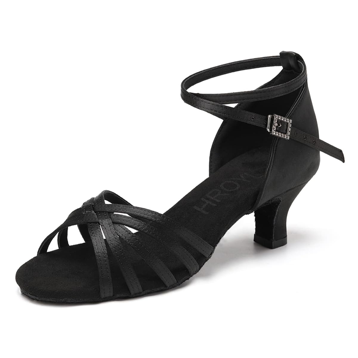 HROYL Zapatos de Baile/Zapatos Latinos de Satén Mujeres ES213 — view 9