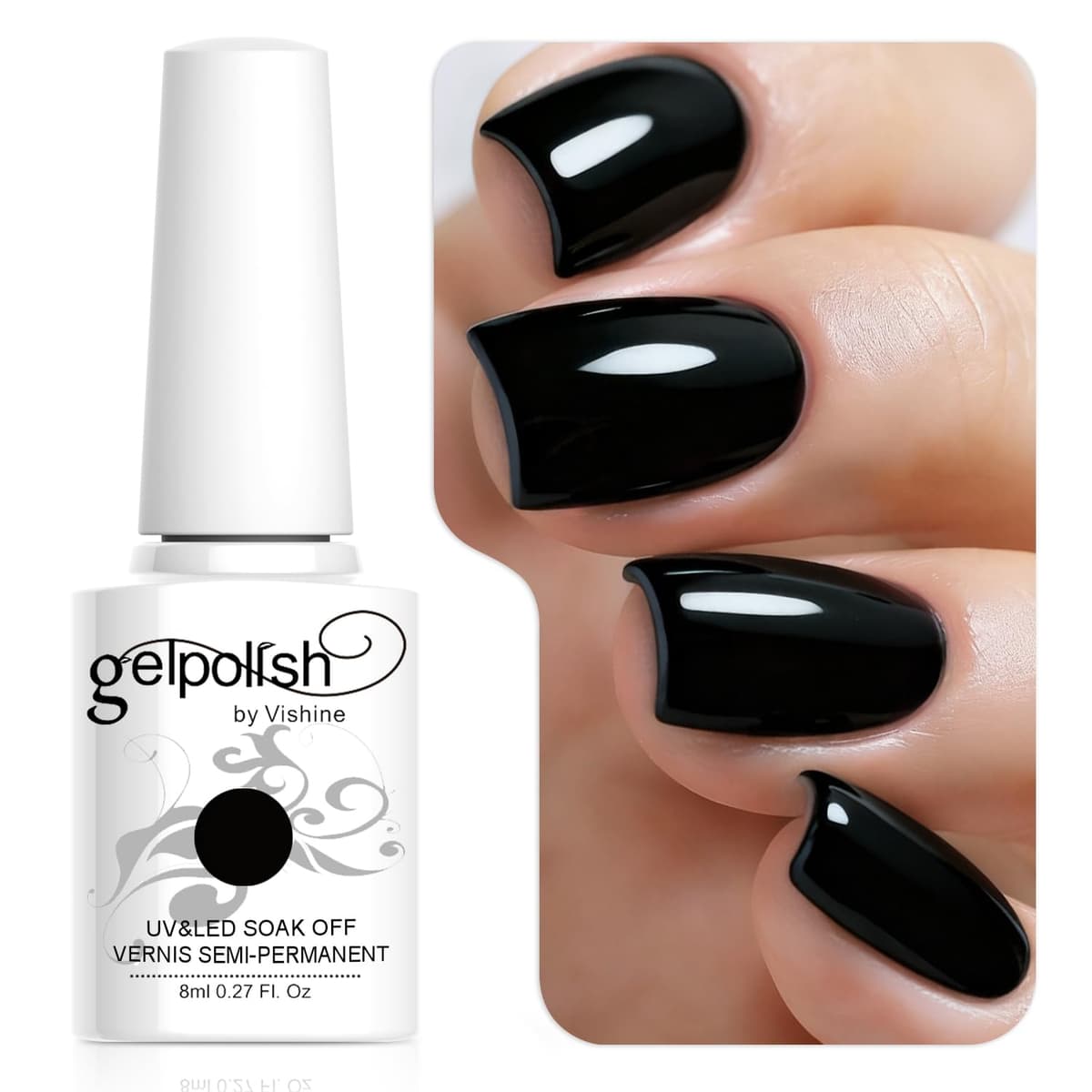 Vishine 15ml Semipermanente Esmalte de uñas en gel Soak-off UV LED Manicure Barniz Geles DIY Salon Neon Pink # 2039 — view 40