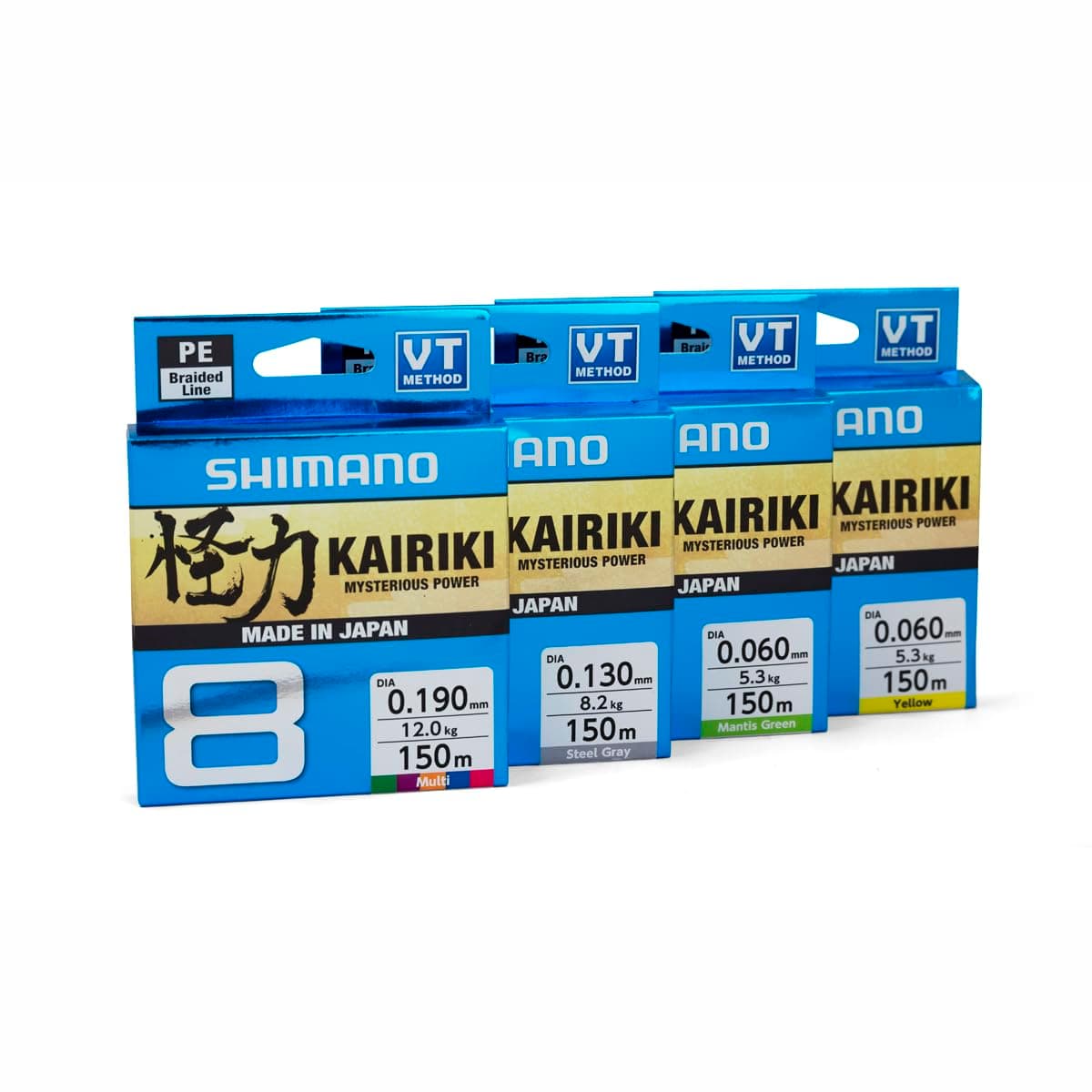 Shimano Kairiki 8, 300 Metros, Multicolor, Hilo de Pesca Trenzado, 59WPLA68R2 — view 6