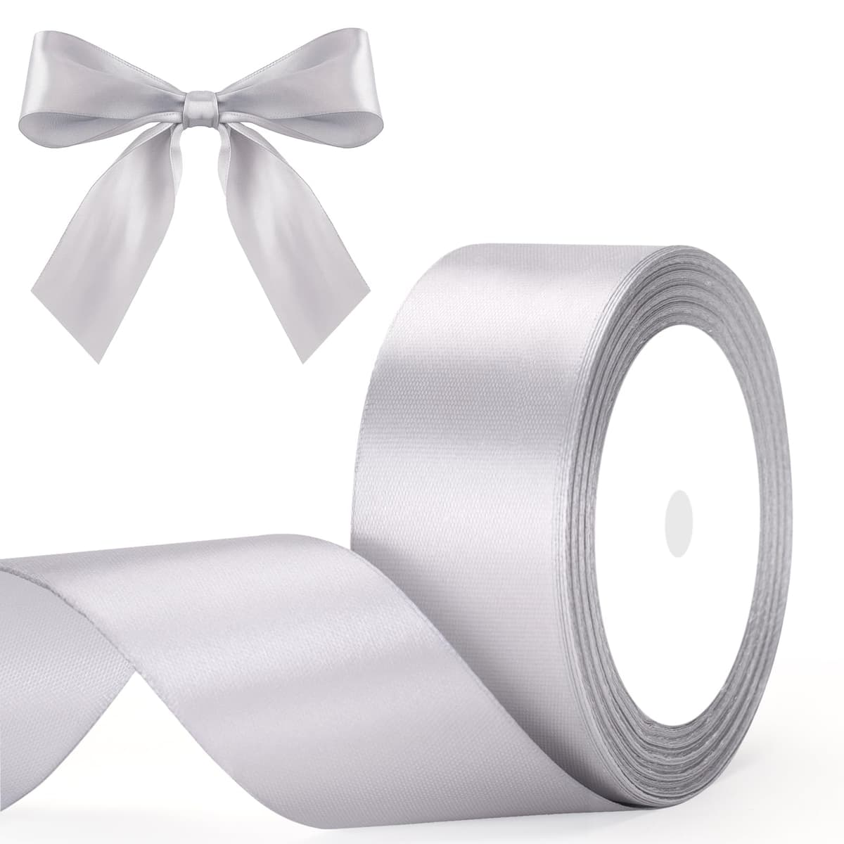 G2PLUS Baby Pink Satin Ribbons 10mm: Thick Fabric Gift Wrap Ribbons for Crafting, Party Decoration, 22m — view 14