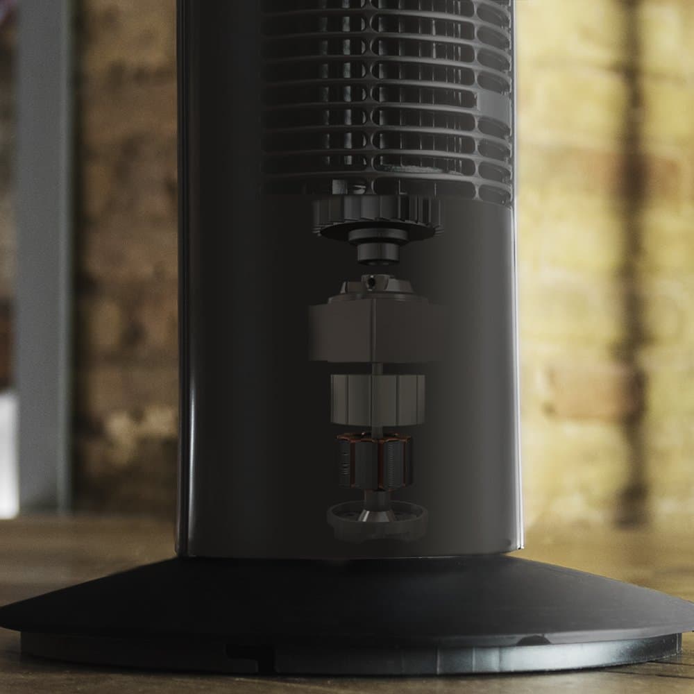 Cecotec Ventilador de Torre Digital con Temporizador y Mando a Distancia EnergySilence 890 Skyline. 50 W, 30'' (76cm) de Altura, Oscilación, Motor de Cobre, 3 Velocidades, 3 Modos, Negro — view 3