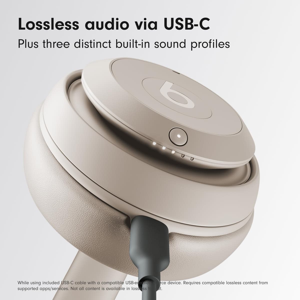 Beats Studio Pro – Wireless Bluetooth Noise Cancelling Headphones – Personalised Spatial Audio, USB-C Lossless Audio, Apple & Android Compatibility, Up to 40 Hours Battery Life – Sandstone — view 8