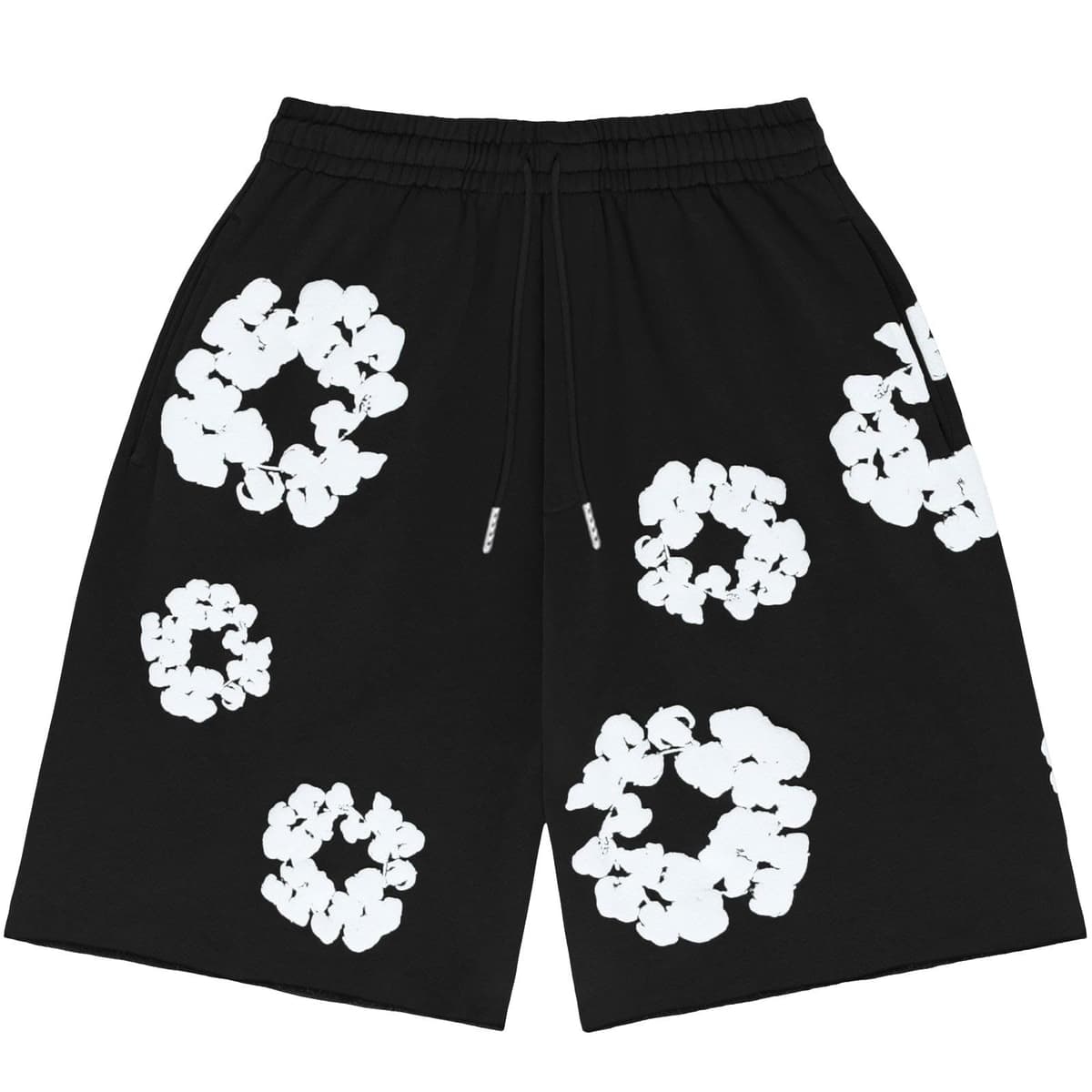 Men Women Tracksuit Set Casual Oversized Short Sleeves Tops and Shorts Vintage Kapok Printed Hip Hop Streewear — view 5