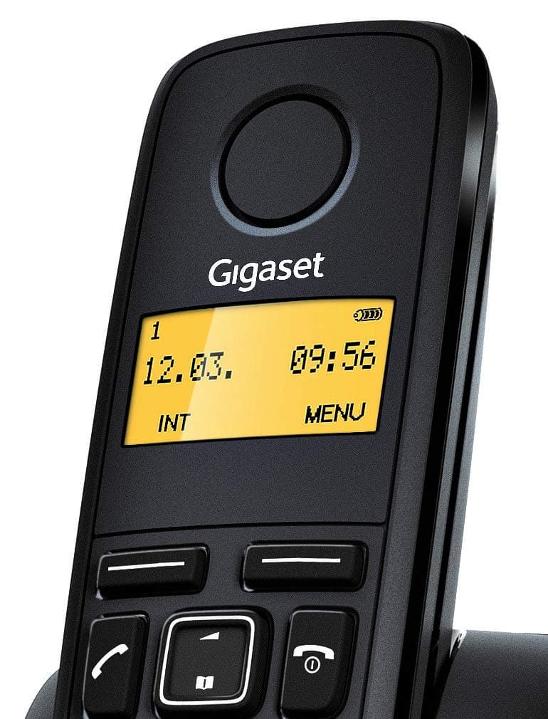 Gigaset A120 - Teléfono Inalámbrico, Agenda de 50 Contactos, Pantalla Iluminada, Color Negro — view 2