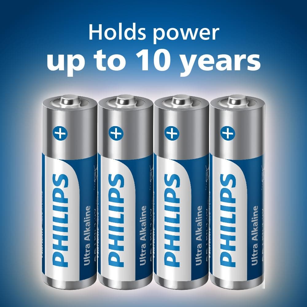 Philips Ultra 9V Alkaline Batteries, 6LR61 - Essential for Smoke Detectors and Radios, Pack of 20 — view 2