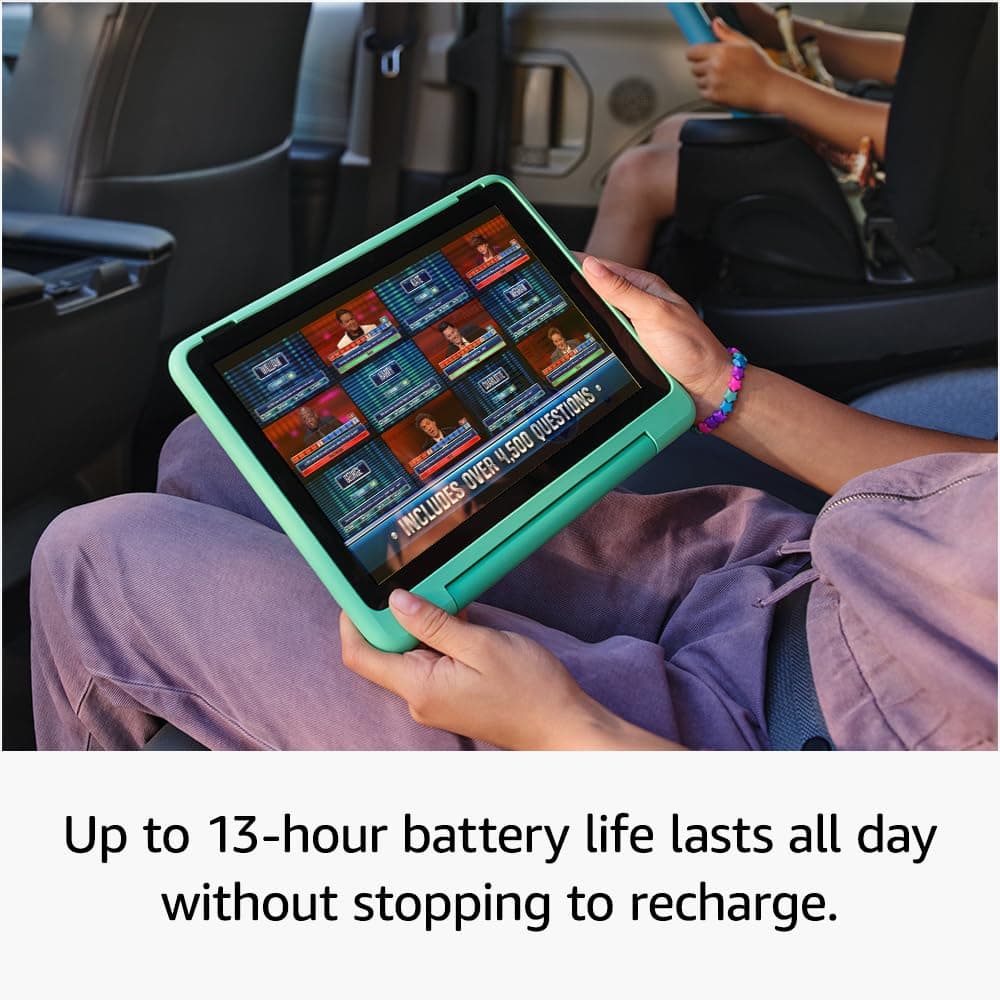 Amazon Fire HD 10 Kids Pro tablet (newest gen)| ages 6–12, long battery life, includes ads-free books, games, apps and videos that children love, 10.1" brilliant screen, parental controls, 32GB — view 5