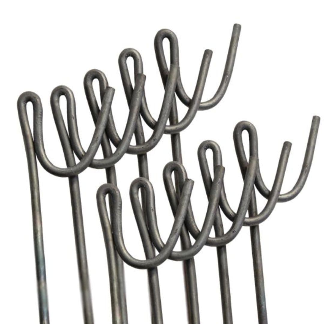 Suregreen Steel Fencing Pins | 1.2m Garden Stakes | 8mm diameter | Metal Fence Stakes for Garden Netting, Temporary Fencing, Garden Fence, Barrier Mesh, Windbreak | Road Pins | 10 Pack