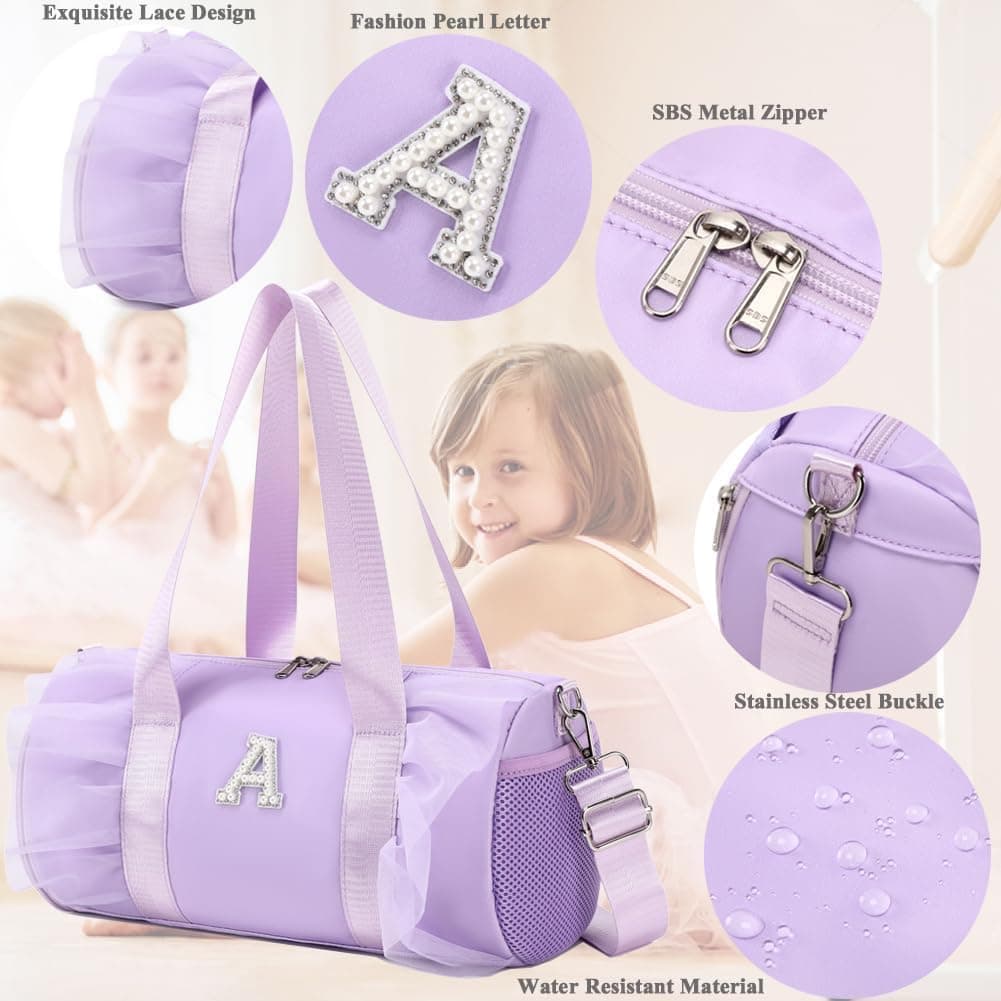 Bolsas Deporte Niña Bolsa Mano Bolso Piscina Gimnasia Natacion con Zapatero Independiente y Bolsillo Impermeable — view 3