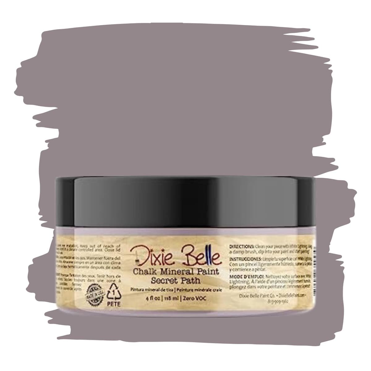 Dixie Belle Paint Company Chalk Finish Furniture Paint - Caviar (32oz) - Matte Black Chic Chalk Mineral DIY Furniture Paint — view 56
