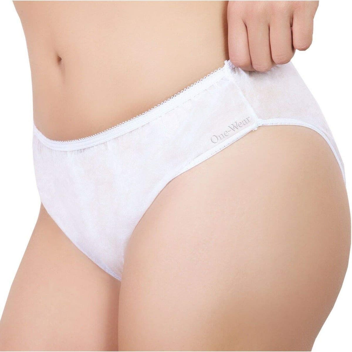 One-Wear Bragas Desechables Suave y Ligera para Mujer (Lote de 5) - Ropa Interior de un Solo Uso. Braguitas para Maternidad Hospitales Viajes SPA Masajes XL — view 4