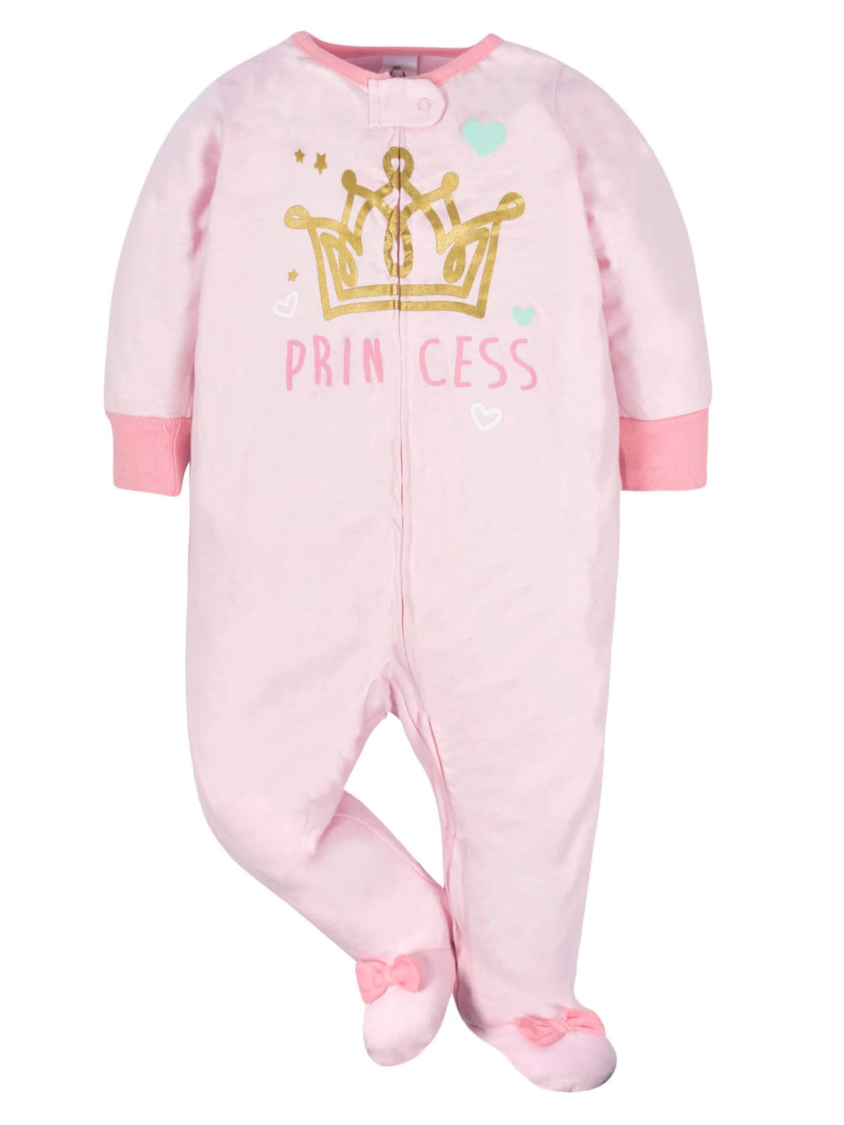Gerber Baby Girls 4 Pack Sleep 'N Play Footie Baby and Toddler Sleepers — view 4