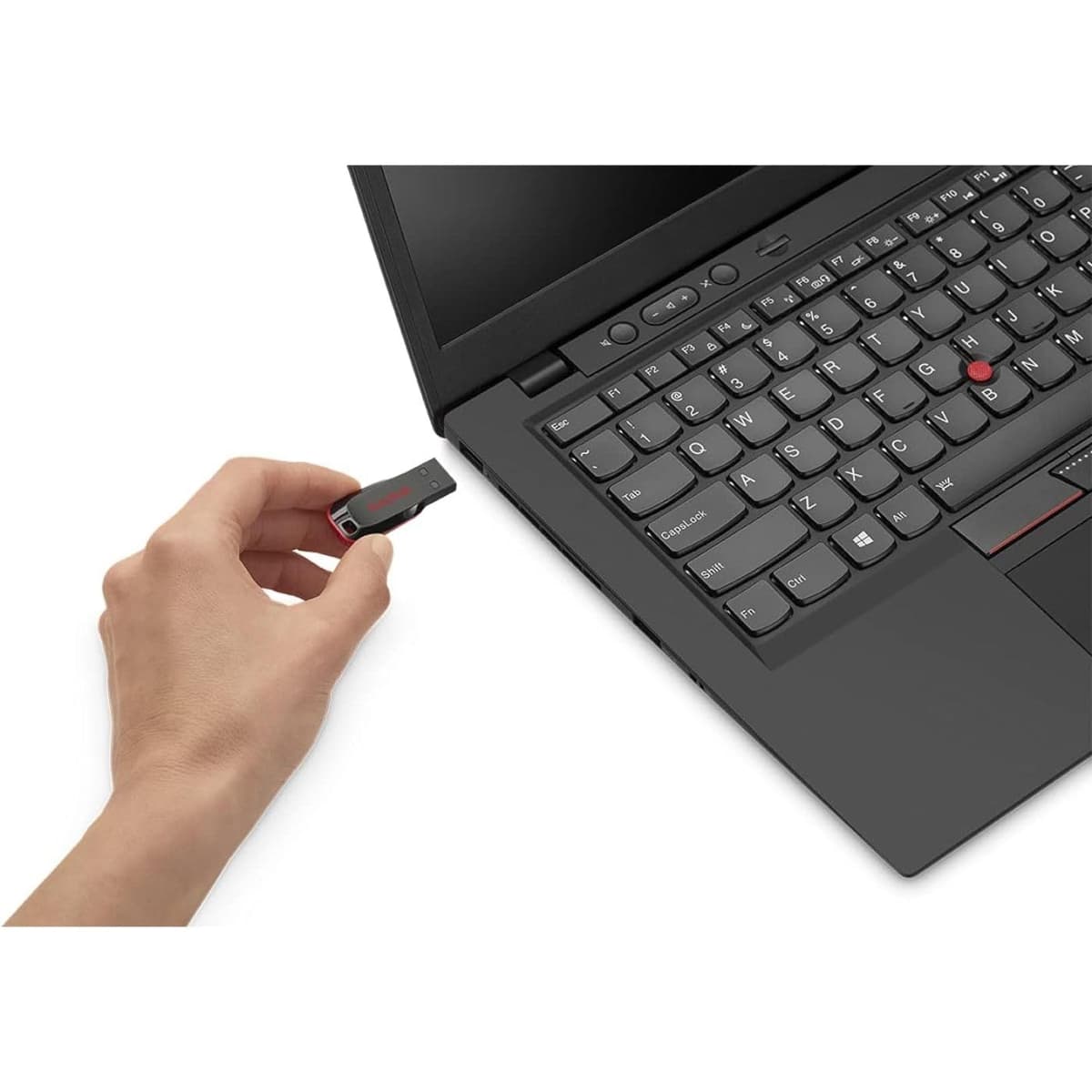 SanDisk 64 GB Cruzer Blade USB 2.0 Flash Drive - Black — view 3