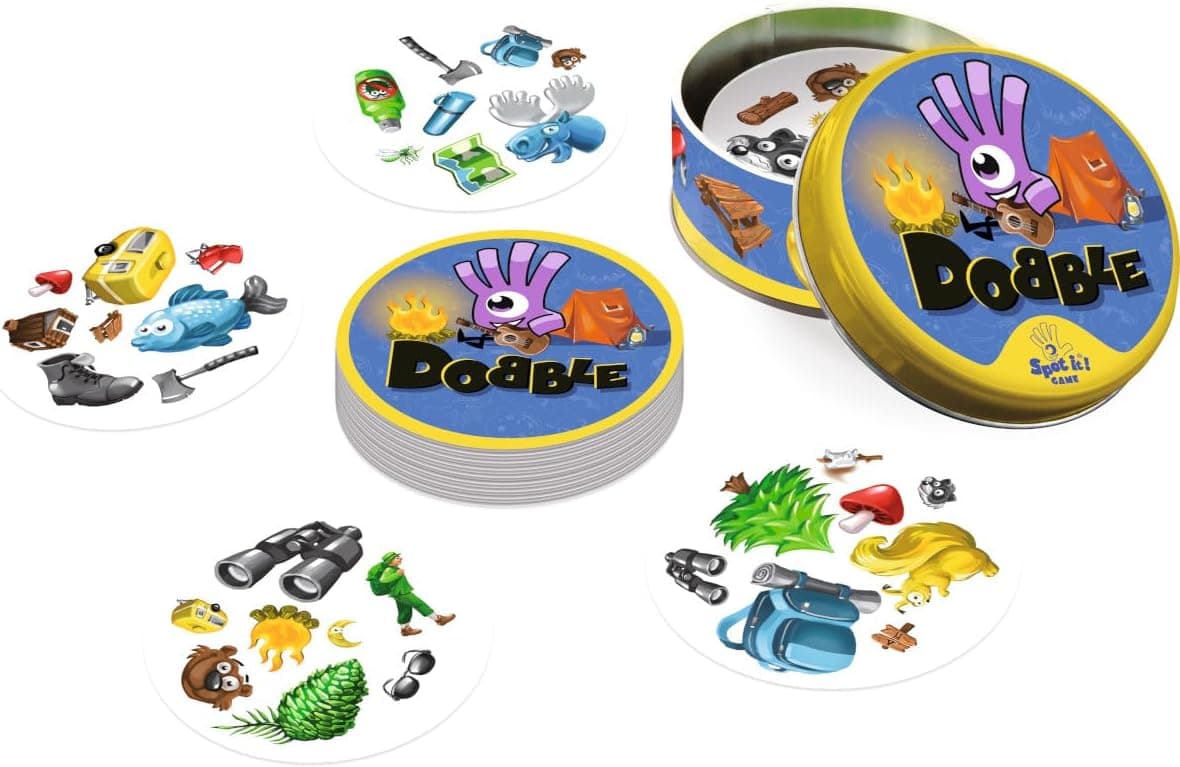 Asmodee | Dobble Super Pack (Camping + Classic) | Family Card Game | Ages 6+ | 2-8 Players | 15 Minutes Playing Time Original + Camping (Combo Pack) Double Packs — view 5