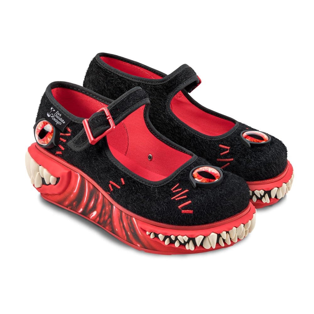 Hot Chocolate Design Chocolaticas Funky Canvas Women's Mary Jane Flat Shoes — view 54