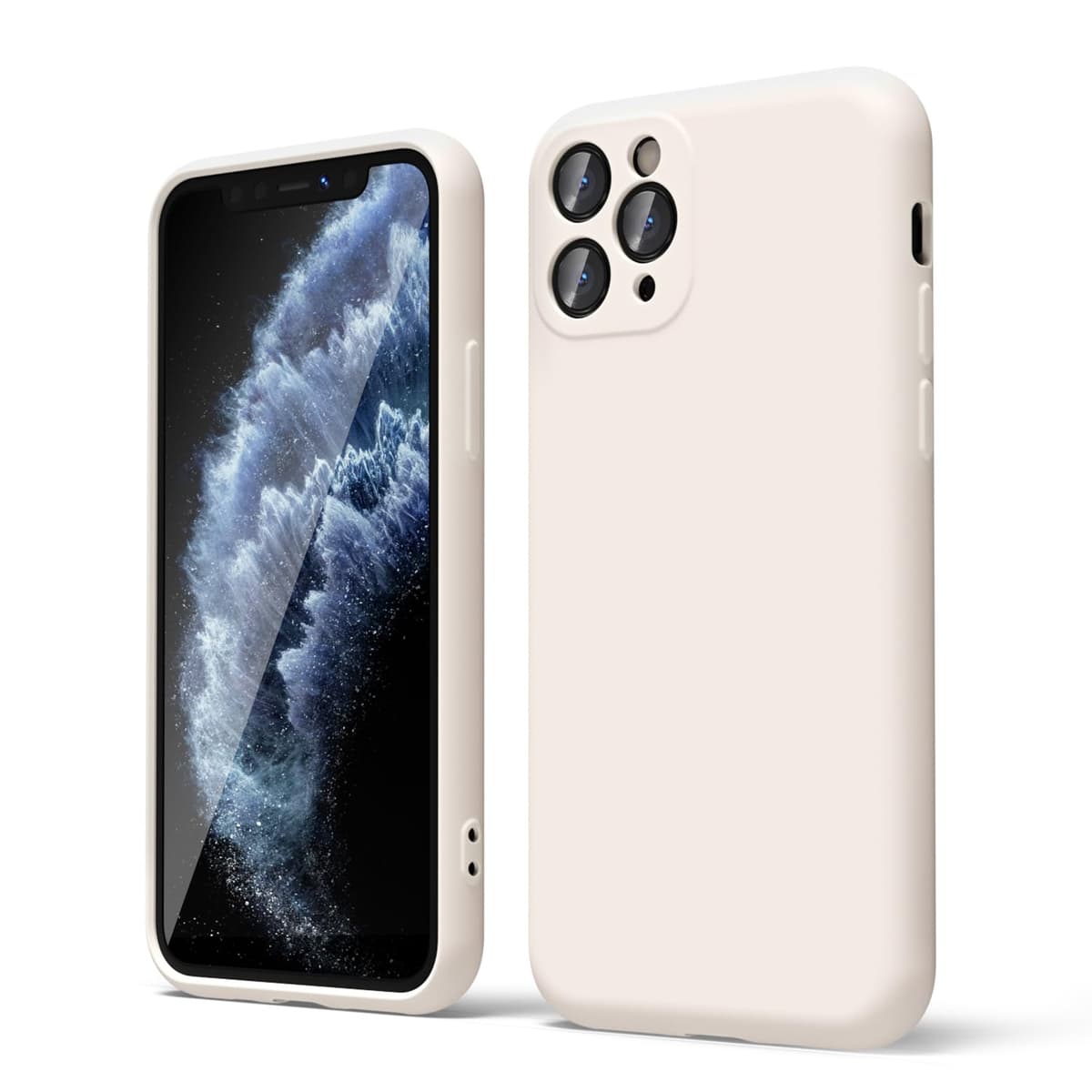 oakxco for iPhone 17 Pro Max Phone Case Liquid Silicone, Cute Thin Slim Grip Soft Rubber Gel for Women Men, Smooth Matte TPU Plain Solid Color Girly Simple Case with Camera Cover, Light Pink — view 1378