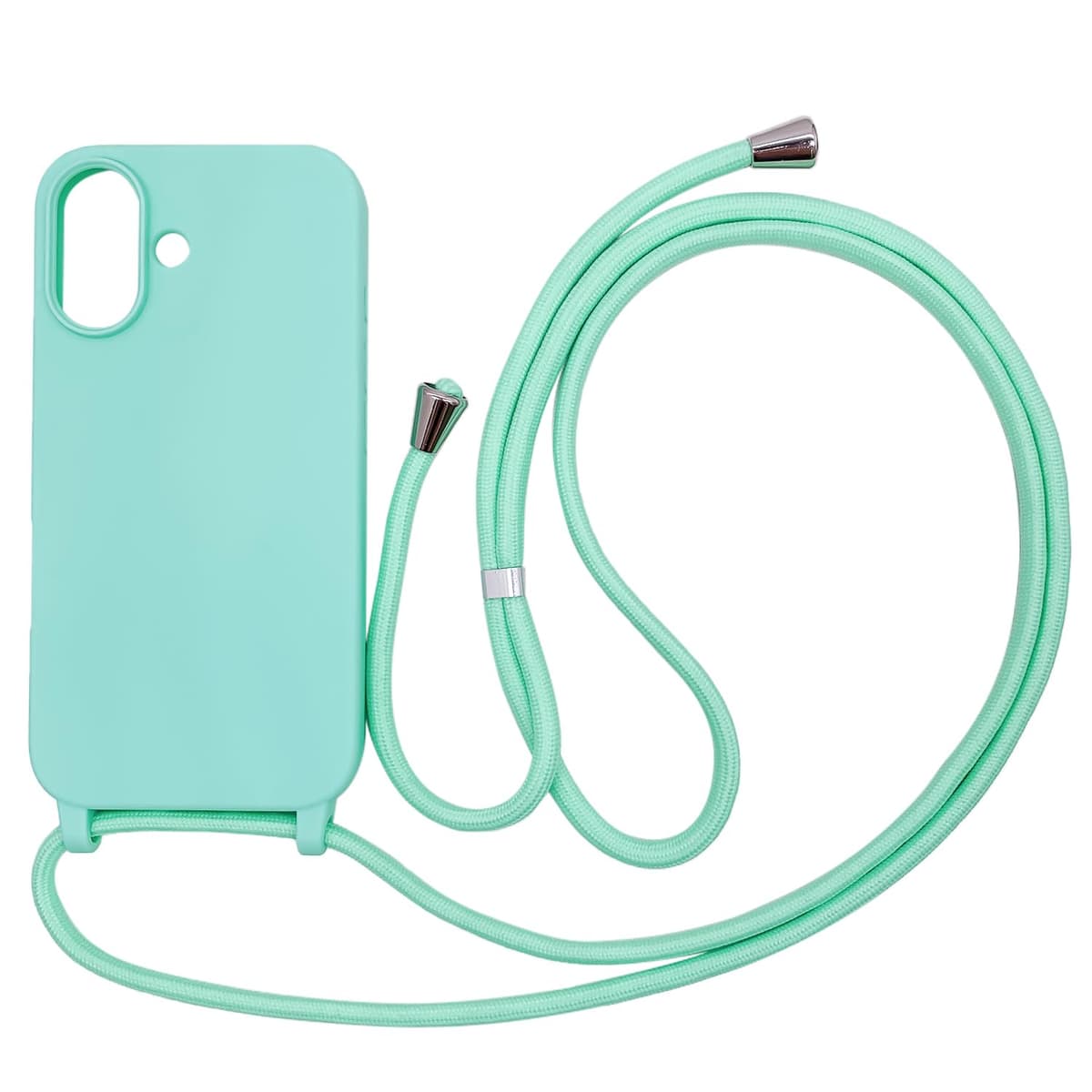 Funda Compatible con iPhone 17 Pro MAX(6.9"),Ajustable Collar Correa de Cuello Cordón Cuerda Carcasa TPU Bumper Silicona Skin Caso para iPhone 17 Pro MAX(6.9")-Verde — view 31