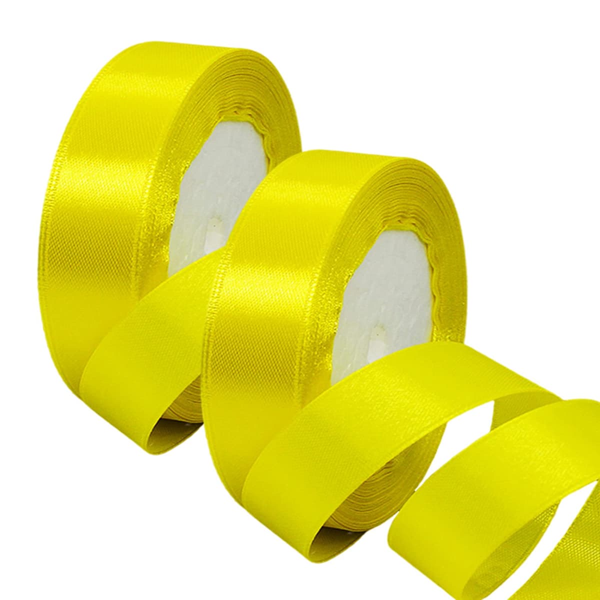 40mm Wide White Ribbon Thick Wedding Car Ribbon 22m, 1.5 inch Thick White Satin Ribbon for Gift Wrapping Wedding Car Christmas Birthday Cake Hair Bow Florist Bouquet Crafts Decorations — view 134
