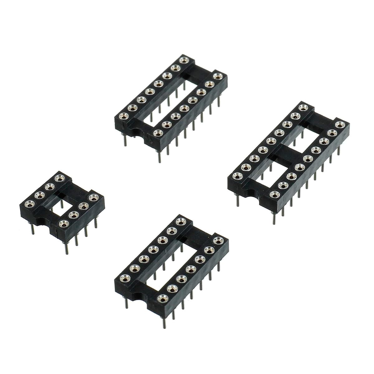 BOJACK 12 Values 120 Pcs IC Opamp Timer Darlington Phototcoupler oscillator pwm LM324 LM339 ULN2003AN ULN2803APG LM358P LM386 LM393 NE5532P NE555P UA741CN JRC4558D PC817 Assortment Kit — view 3