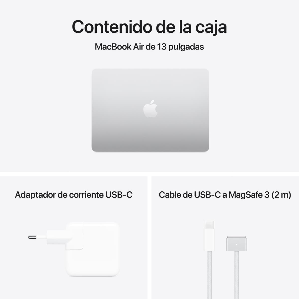 Apple 2025 MacBook Air de 13 Pulgadas con Chip M4: diseñado para Apple Intelligence, Pantalla Liquid Retina de 13,6 Pulgadas, 16 GB de Memoria unificada, 256 GB SSD, Teclado español; Plata — view 6
