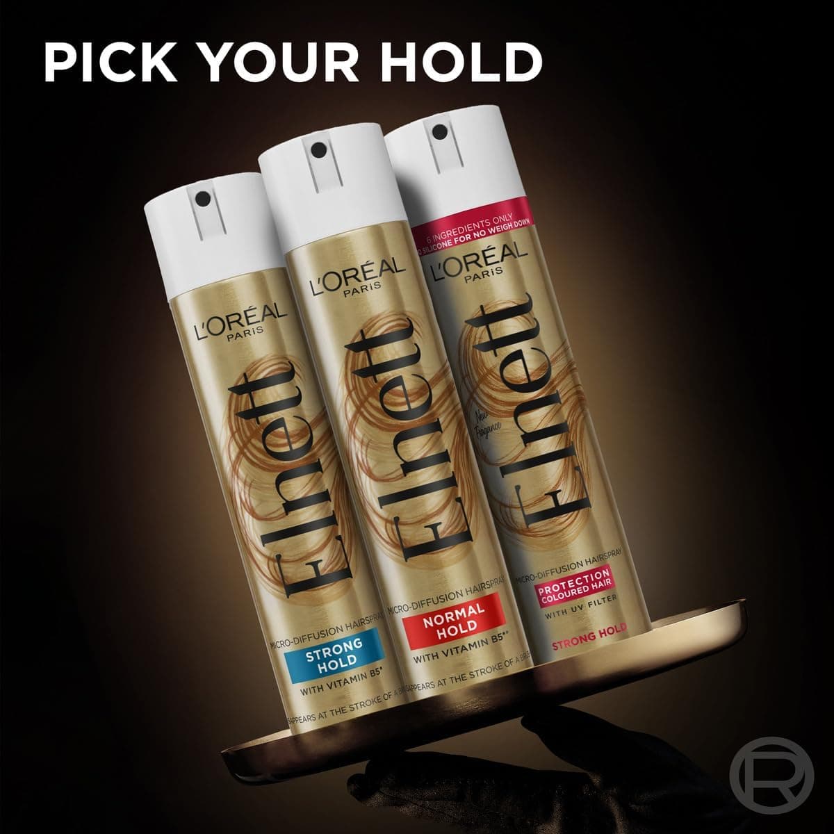 L'Oreal Paris Elnett Extra Strong Hold Hair Spray, gives up to 24H extra strong hold with natural looking shine, feels clean  — view 4
