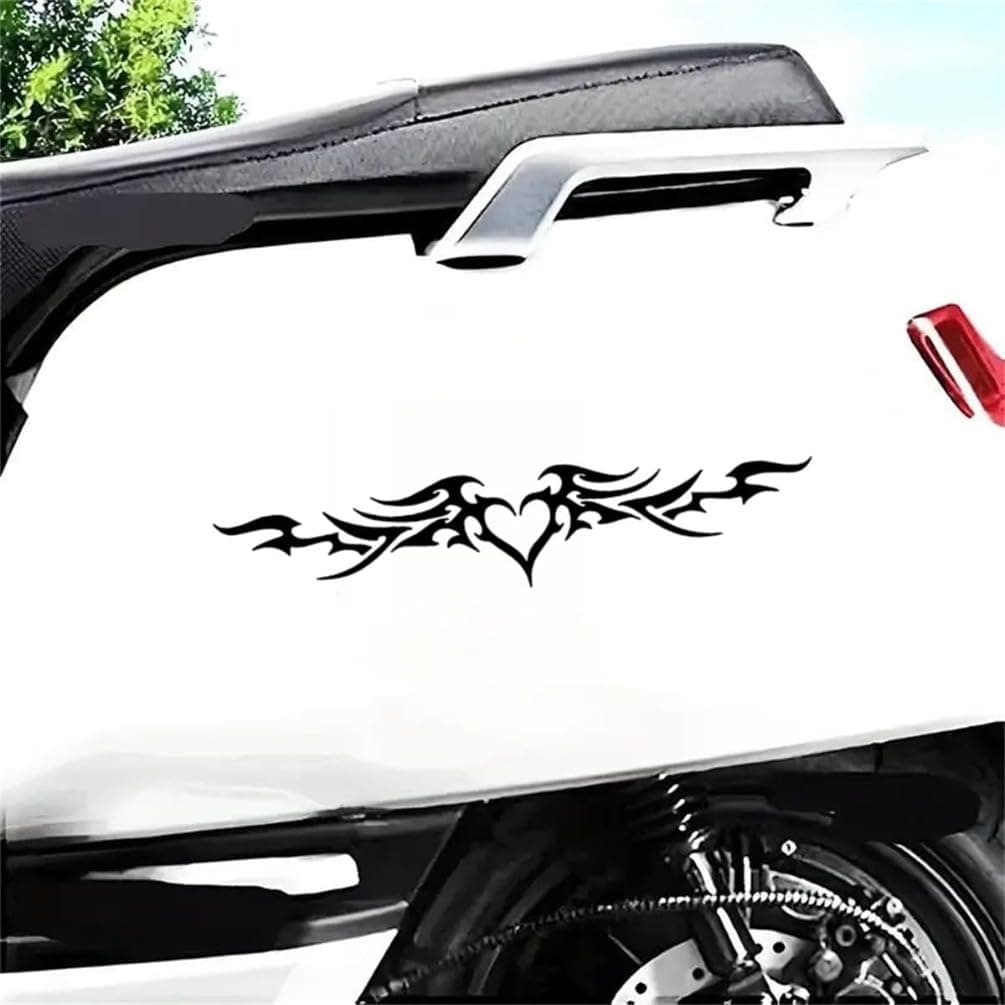 2 pegatinas divertidas de vinilo impermeables de 30 x 6 cm, accesorio decorativo para moto, se utiliza para coche, moto, ordenador portátil, furgoneta, AZ292 (negro) — view 5