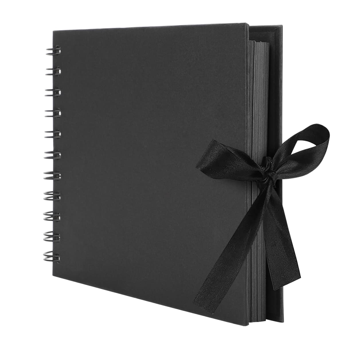 Album de Fotos Scrapbook Espiral 80 Páginas para Pegar y Escribir - 215 * 150mm DIY Scrapbooking Album para Bebé y Regalo de Cumpleaños