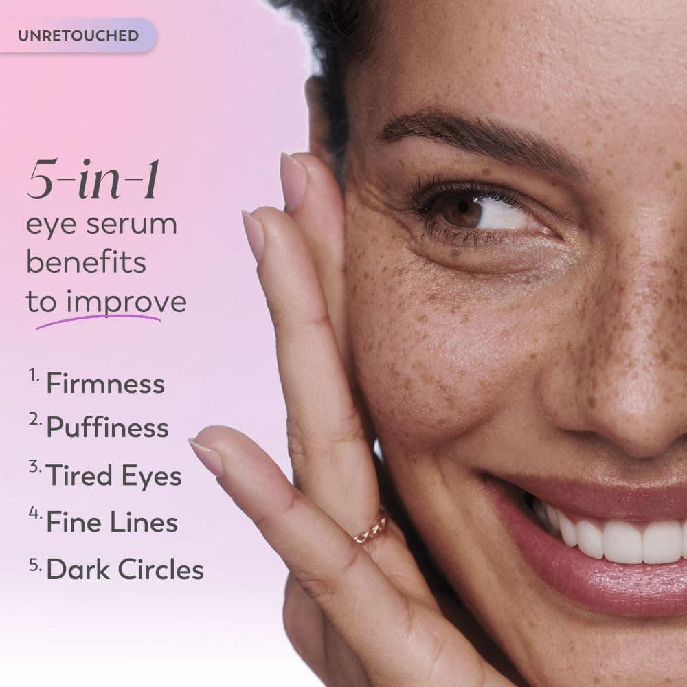 OLAY Super Eyes Daily Eye Serum for Dark Circles and Puffy Eyes 13.5 mL - With a Super Depuff Eye Roller - Vitamin C, Caffeine, Aloe Vera, Niacinamide & Collagen Peptide – Fragrance-Free Under Eye — view 2