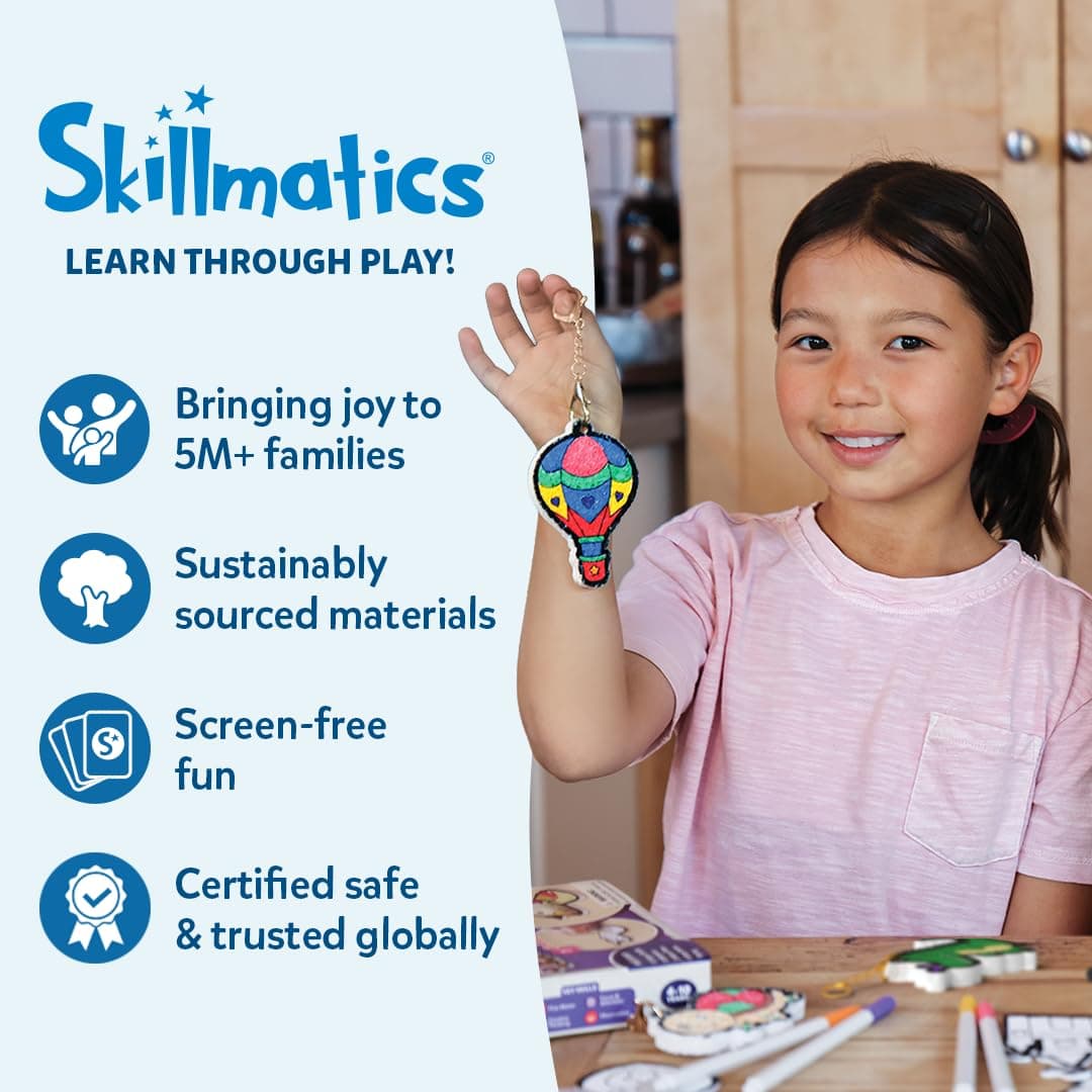 Skillmatics Poke-in Art - Animal Masks, Mess-Free Fun for Kids, DIY Sewing Craft Kits, Creative Activity, Gifts for Girls & Boys Ages 4, 5, 6, 7, 8, 9 — view 9